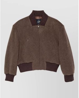 The Seafarer Silk Oversized Coat - Brown