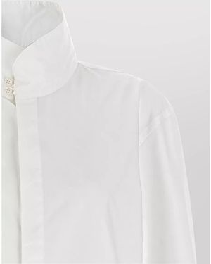 Thelatest Cotton Long-Sleeve Shirt - White