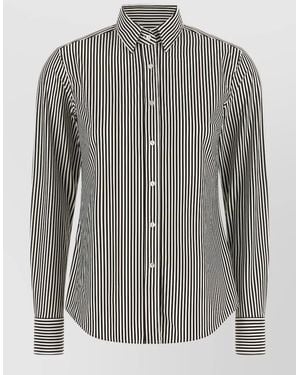 Xacus Striped Long-Sleeve Shirt - Gray