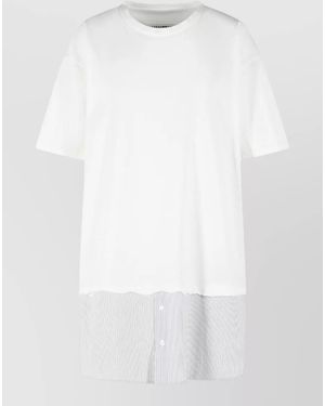 MM6 by Maison Margiela Cotton Knee-Length Dress - White