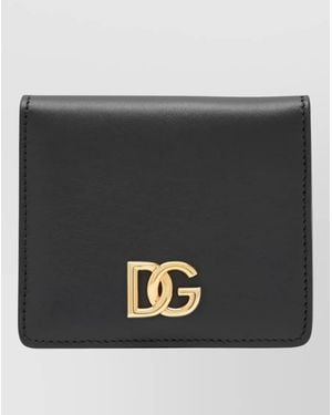 Dolce & Gabbana Compact Leather Wallet And Cardholder - Black