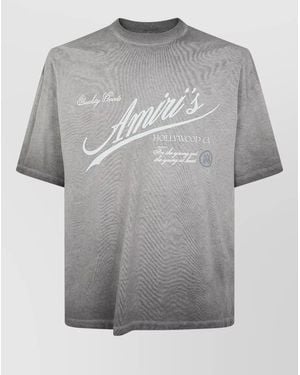 Amiri Crystal Quality Goods Lj Skate T-Shirt - Grey