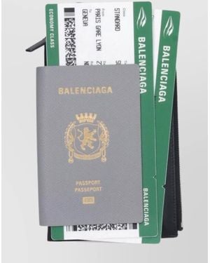 Balenciaga Travel Essentials And Wrist Strap - Green
