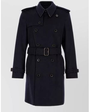 Burberry Cashmere Coat - Blue