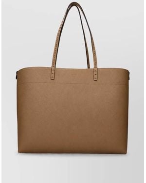 Fendi Leather Tote Bag - Brown