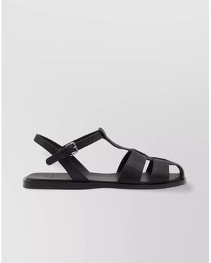 シューズ・サンダルその他 CHURCH'S Woman Flat sandals Black DX01139QL F0AAB Church's Flat Sandals in Black | Lyst