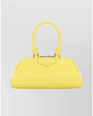 Givenchy Antigona Mini Leather Clutch Bag - Yellow
