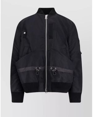 Sacai Nylon Oversized Bomber Jacket - Black