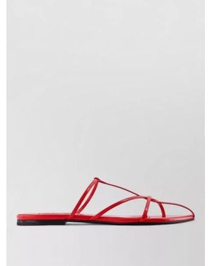 Jil Sander Leather Sandals - Red
