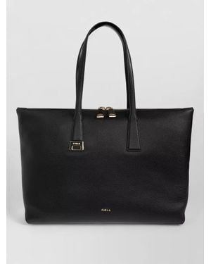 Furla Olivia Large Tote Bag Double Handles - Black