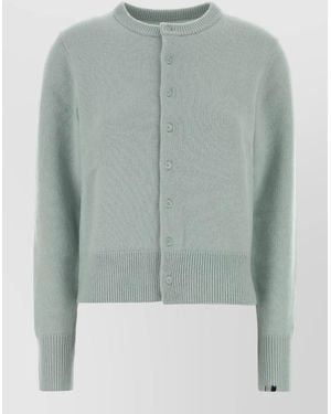 Extreme Cashmere Cashmere Crew Neck Cardigan Number 435 - Green