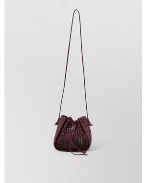 forte_forte Leather Bucket Bag - White