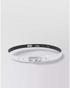 DIESEL Leather B-1Dr 25 Belt - Metallic