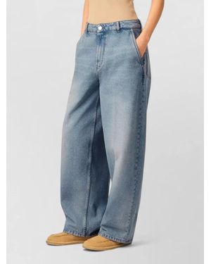 Ami Paris Baggy Mid-Rise Balloon-Leg Denim Jeans - Blue
