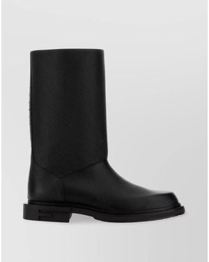 Fendi Leather Chelsea Boots - Black