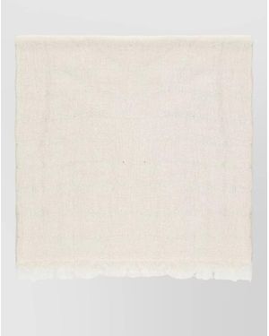Panicale Striped Linen Scarf - Natural