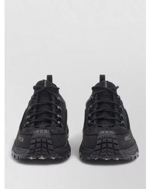 Moncler Leather Trailgrip Lite3 Low-Top Sneakers - Black