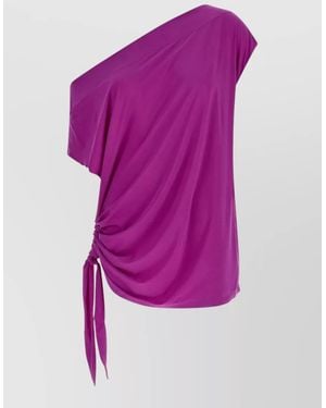 Goldbergh Zaira Dress Active Line Ruched Tie - Purple