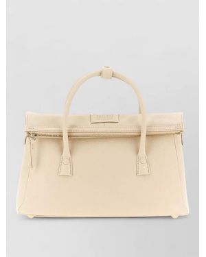 Maison Margiela 5Ac East West Top Handle Shoulder Bag - Natural