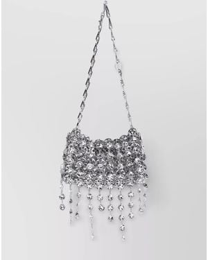 Rabanne 1969 Chain Mail Shoulder Bag - White