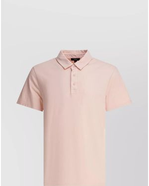Vince Cotton Polo Shirt - Pink