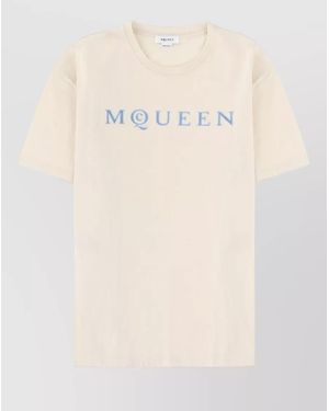 McQueen Cotton T-Shirt - Natural
