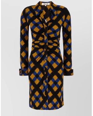 Diane von Furstenberg Printed Midi Dress - Black