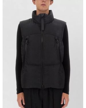 JG1 High Collar Padded Jacket Zip Pockets - Black
