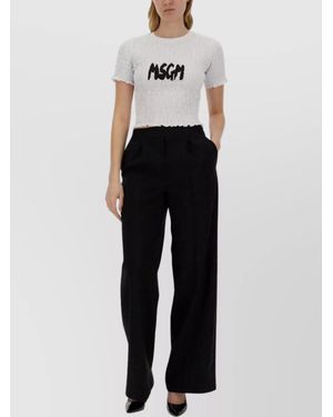 MSGM Logo T-Shirt - White