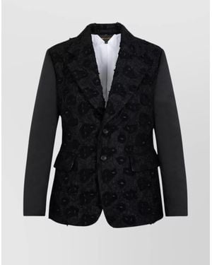 Comme des Garçons Wool Single-Breasted Blazer - Black
