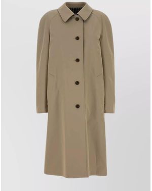 Miu Miu Reversible Trench Coat Featuring Back Vent - Natural