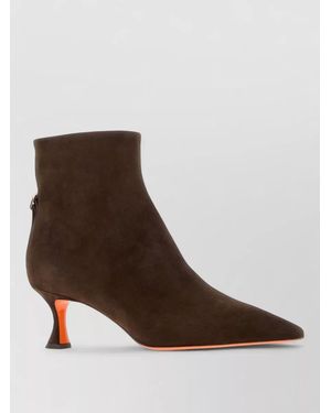 Santoni Suede Ankle Boots - Brown