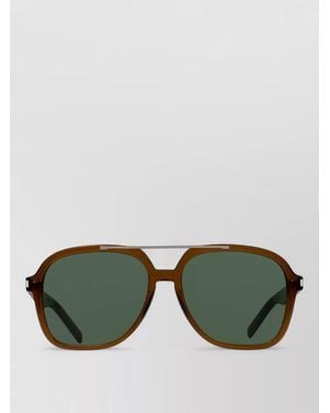 Saint Laurent Sl 545 Sunglasses Acetate Frame Double Bridge - Green