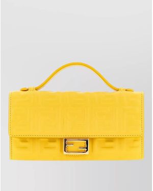 Fendi Chain Wallet Bag Baguette Style - Yellow
