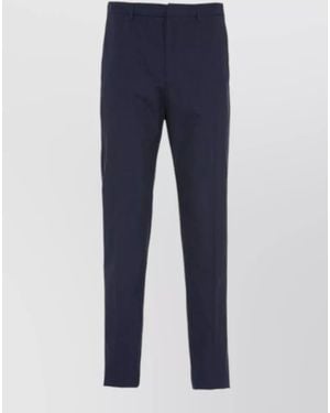 Prada Pants Belt Loops Side And Back Pockets - Blue