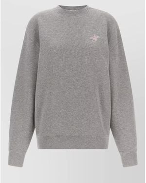 JW Anderson Ribbon Anchor Crew Neck Sweatshirt - Grey