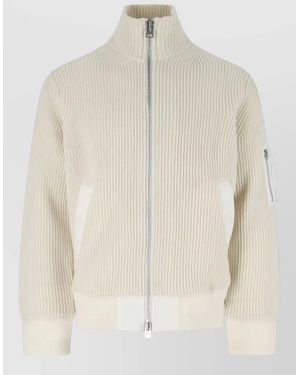 Sacai Wool Crewneck Jumper - Natural
