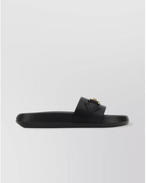 Versace Rubber Slides - Black