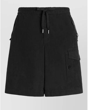 Dolce & Gabbana Drawstring Cargo Shorts - Black