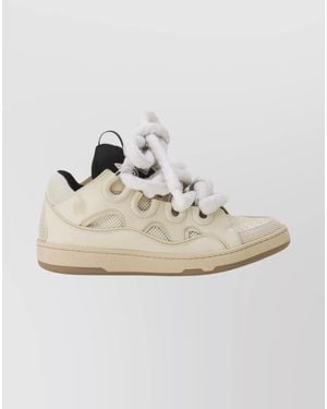 Lanvin Leather Low Top Trainers - Metallic
