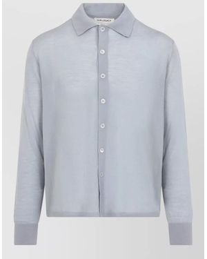 Our Legacy Merino Wool Relaxed-Fit Cardigan - Blue