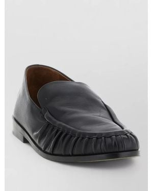 Marsèll Loafers Mocassino Style Round Toe Ruched - Black