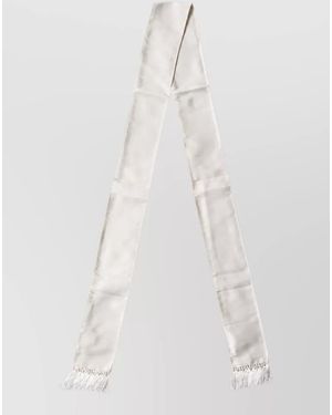 Dolce & Gabbana Silk Neck Wrap Scarf - White
