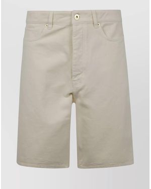 Drole de Monsieur Baggy Shorts Embroidered Detail - Multicolor