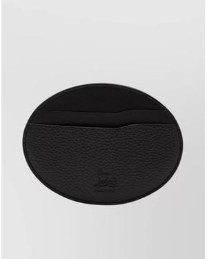 Christian Louboutin Circular Mooncrest Card Holder - Black