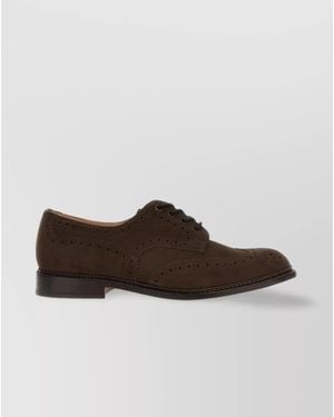 Tricker's Leather Lace-Up Shoes - Brown