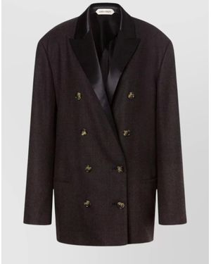 Alberta Ferretti Wool Blazer - Black