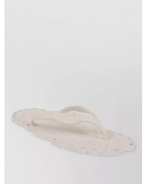 Zimmermann Thong Sandals Matte Finish Scalloped Edge - Multicolour