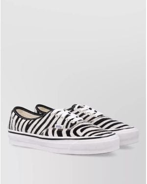 Vans Canvas Printed Lace-Up Trainers - Metallic