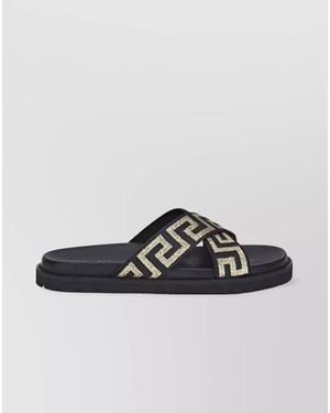 Versace Leather Slippers - Multicolour